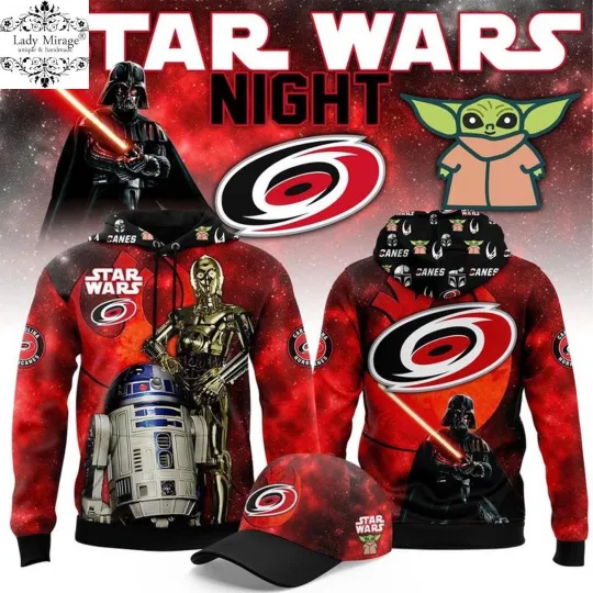 Discover Personalized Carolina Hurricanes ‘Star Wars Night 2026 Hoodie