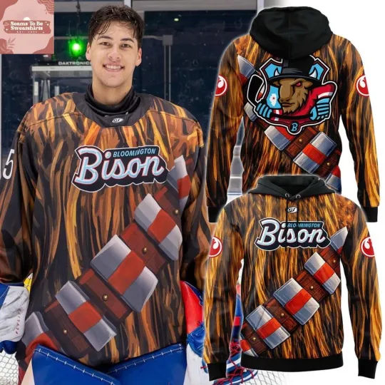 Discover Personalized Bloomington Bison x Star Wars Night 2026 Hoodie