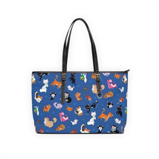 Discover Disney Cats Leather Tote Bag for Women
