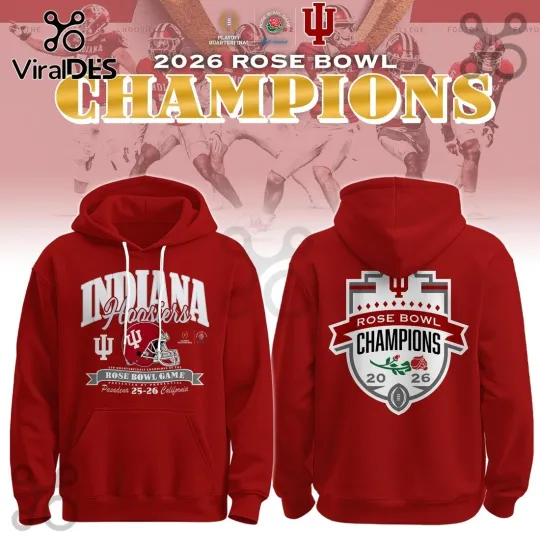 Hoosiers x Rose Bowl Champions Hoodie 2026