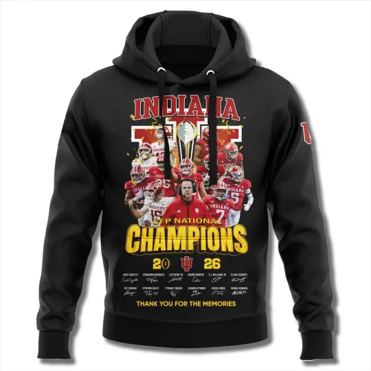 Discover Hoosiers National Championship Team Roster 2026 Hoodie