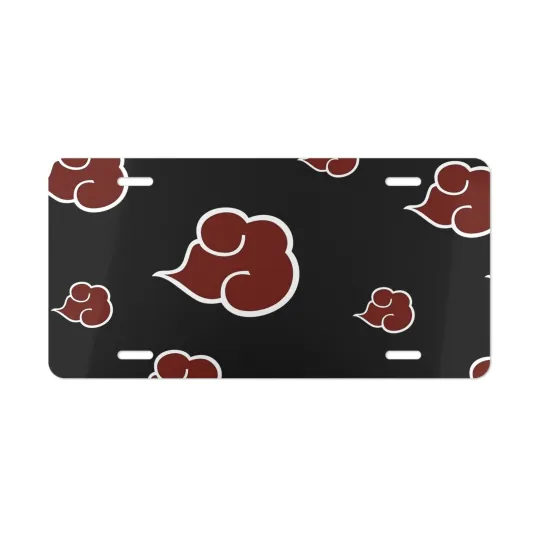 Akatsuki Narutoo Anime Car License Plate Tag Vanity Style