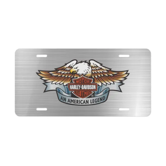 Discover H davidson Aluminum License Plate | Stylish Silver Steel Look Car Tag