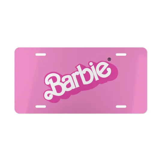 Discover Barbie, License Plate Car Tag Metal Aluminum (Vanity Plate)