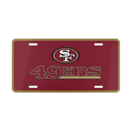 Discover San Francisco 49ers football Football Car Front License Plate Tag Vanity Style - NEW