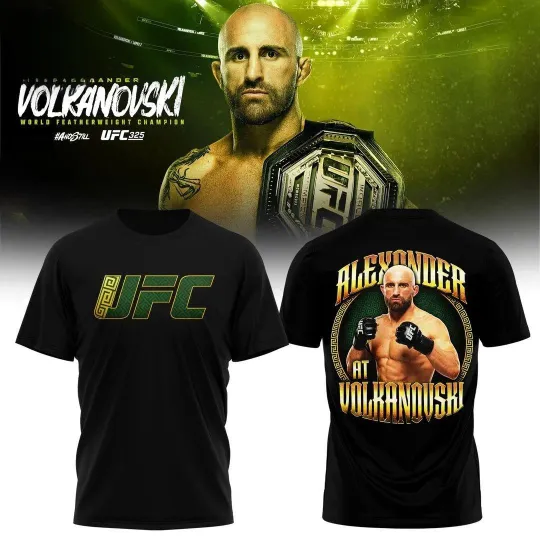 Discover AlexanderVolkanovski UFC 325 Featherweight Champion T-Shirt