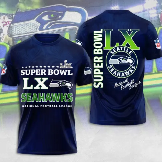 Seahawks 2026 3D T-Shirt