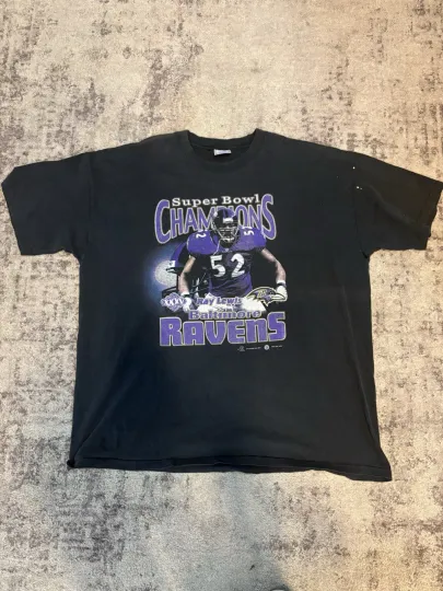Vintage  Baltimore Ravens Ray Lewis Super Bowl XXXV (2001)  t-shirt
