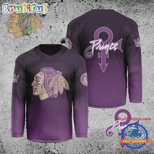 Discover Personalize Chicago Prince Night Hockey Shirt Printed Unisex