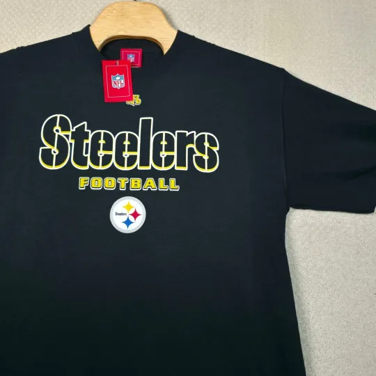 Vintage Pittsburgh Steeler T-Shirt Mens L Y2K 2005 football Football Graphic NOS