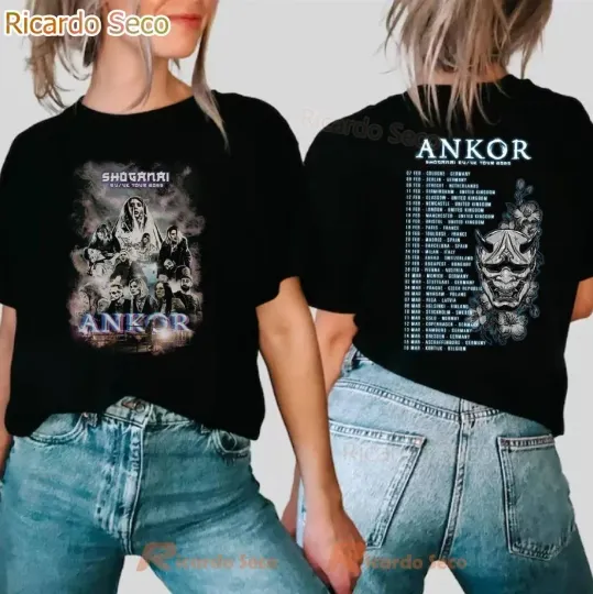 Discover Ankor Shoganai Tour 2025 Two Sided Print T-Shirt