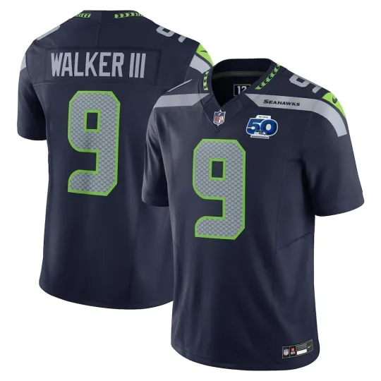 Discover Men's Seahawkss #9 Kenneth Walker III 50th Season Limited Jersey