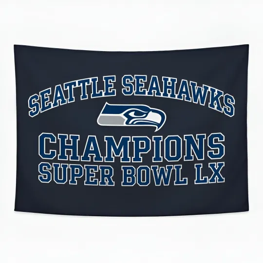 Seattle Seahawks Football Fan Flag