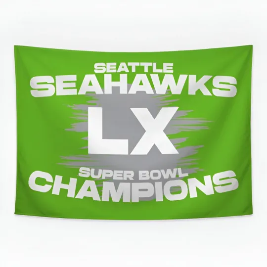 Seattle Seahawks Football Flag