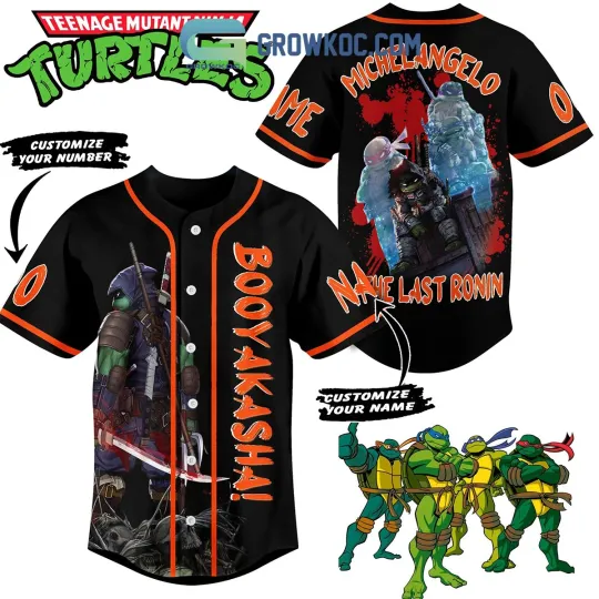 Teenage Mutant Ninja Turtles Michelangelo The Last Ronin Personalized Baseball J