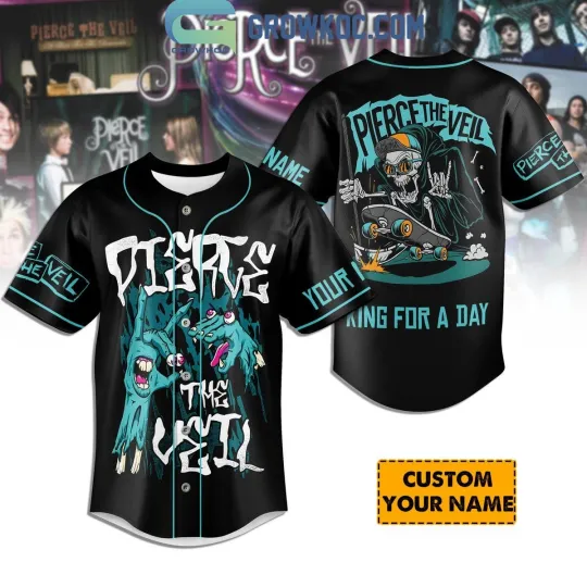 Pierce The Veil King For A Day Personalized Baseball Jersey