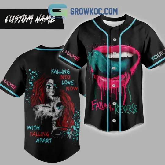 Falling In Reverse Falling Into Love Now Personalized Baseball Jersey