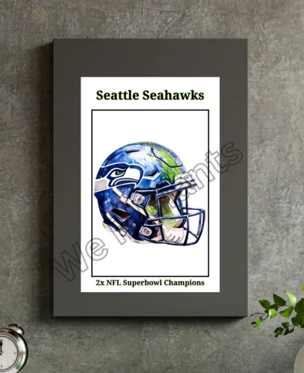 Discover Seattle Seahawkss 2X SB  Champions Art Print Football Poster