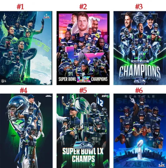 Discover Seattle Seahawkss Is The N.F.C West Champions football Season 2025-2026 Poster