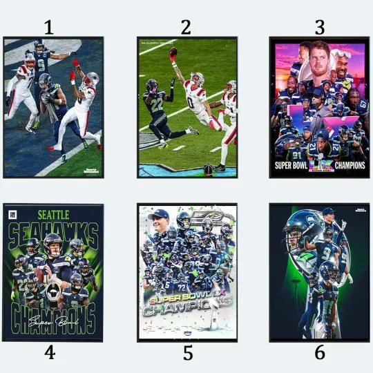 Discover Seattle Seahawkss It Was All Super B.owll LX Champions Poster