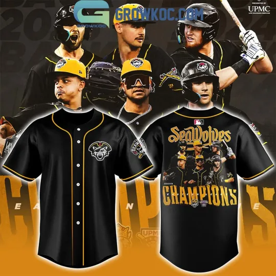 Discover Erie SeaWolves 2024 Eastern League Champions Baseball Jersey