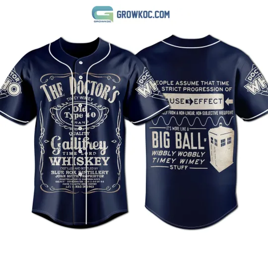 The Doctor Who Big Ball Of Wibbly Wobbly Timey Wimey Stuff Baseball Jersey