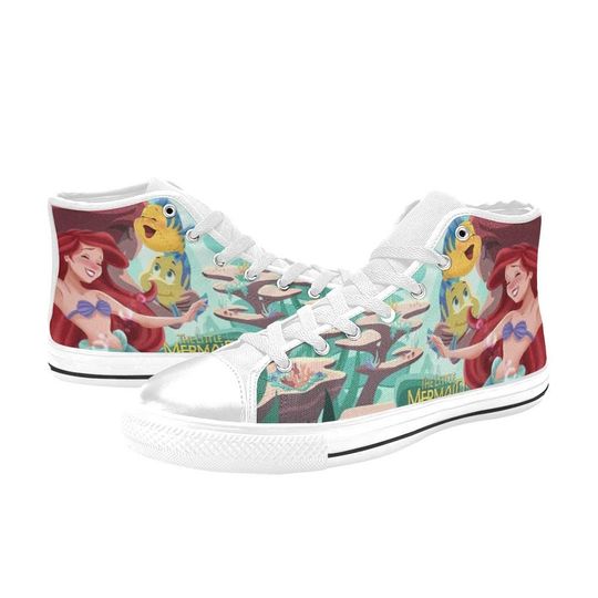 The Little Mermaid High Top Shoes Sneakers