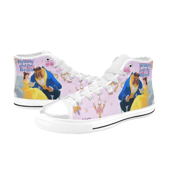 Discover Beauty And The Beast High Top Shoes Sneakers