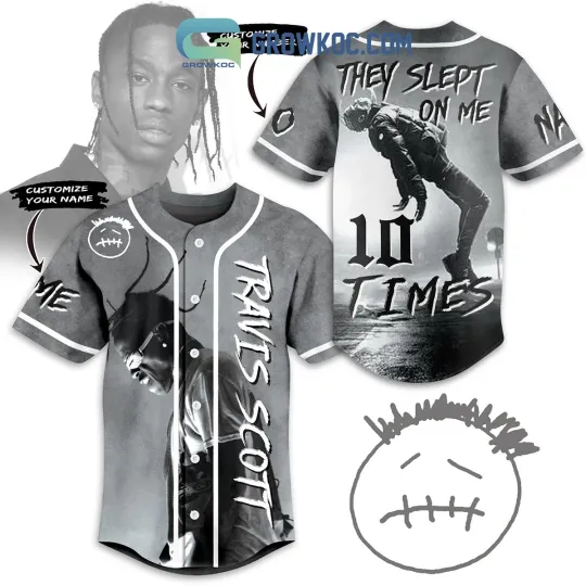 Discover Travis Sleep On Me 10 Times Love Personalized Baseball Jersey