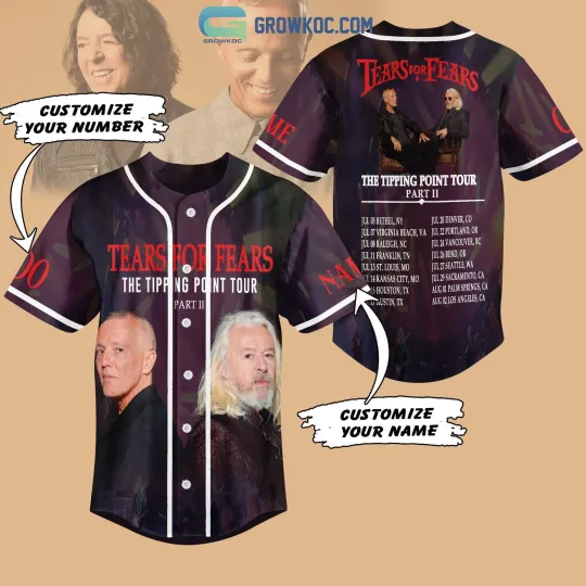 Discover TFF The Tipping Point Tour Personalized Baseball Jersey