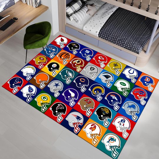 Discover American Football Team Rug,Football Rug,Sport Rug,Boys Room Rug,Custom Rug,Hypebeast Rug,Area Rug,Personalized Rug,Unique Rug,Gift For Him