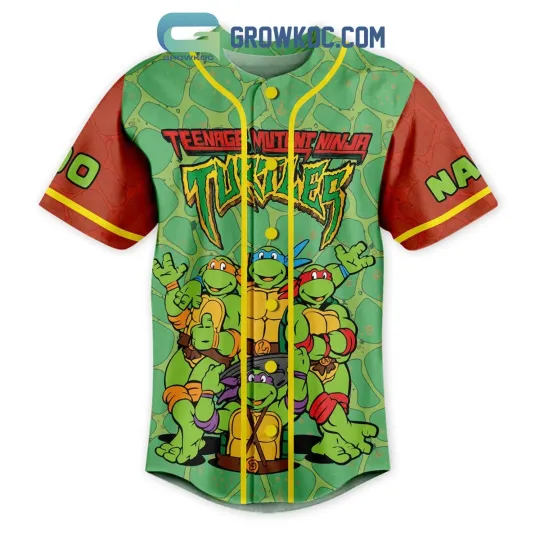 Discover Teenage Mutan Ninja Turtles Strong Smart Brave Funny Personalized Baseball Jerse