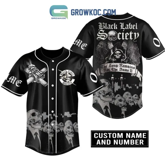 Discover Black Label Society The Song Remains Not The Same Personalized Baseball Jersey