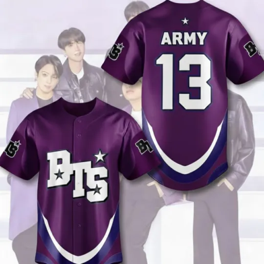 BTS ARMY Comeback World Tour 2026 Baseball Jersey Shirt
