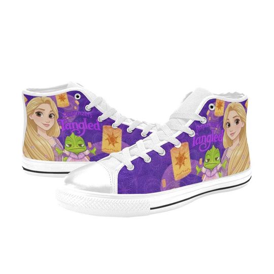 Discover Tangled High Top Shoes Sneakers