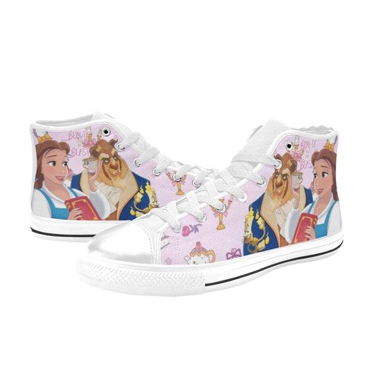 Discover Beauty And The Beast High Top Shoes Sneakers