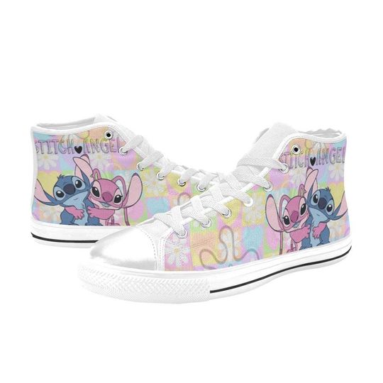 Discover Lilo And Stitch High Top Shoes Sneakers