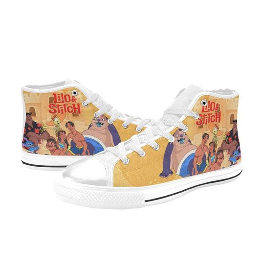 Discover Lilo And Stitch High Top Shoes Sneakers