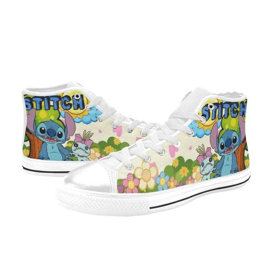 Discover Lilo And Stitch High Top Shoes Sneakers