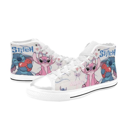 Discover Lilo And Stitch High Top Shoes Sneakers
