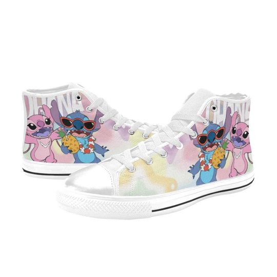 Discover Lilo And Stitch High Top Shoes Sneakers