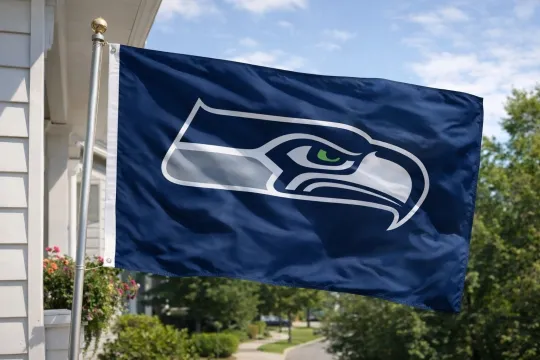Seattle Seahawks  Team Logo House Flag