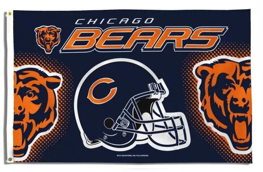 Chicago Bears Foot House Flag