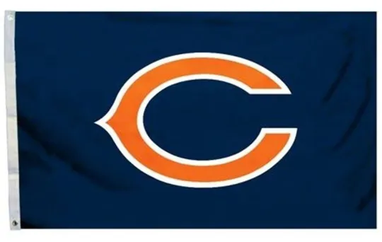 Chicago Bears Football House Flag
