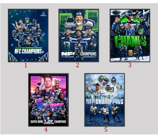 Discover Seatle Seahawkss B.owll 2025 Champions Poster, FAST SHIP