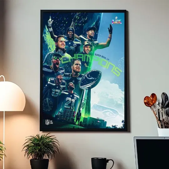 Discover The Seattle Seahawkss Your football Super B.owll LX 2026 Champions Poster