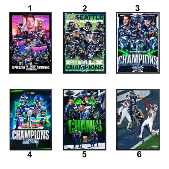 Discover Seattle Seahawkss Going To Super B.owll LX Bound Poster, 2025-26 Poster