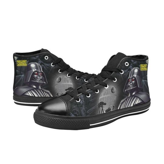 Discover High Top Sneakers Canvas  Custom Darth Vader Sneakers Casual