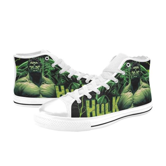Discover High Top Sneakers Canvas  Custom Hulk Sneakers Casual