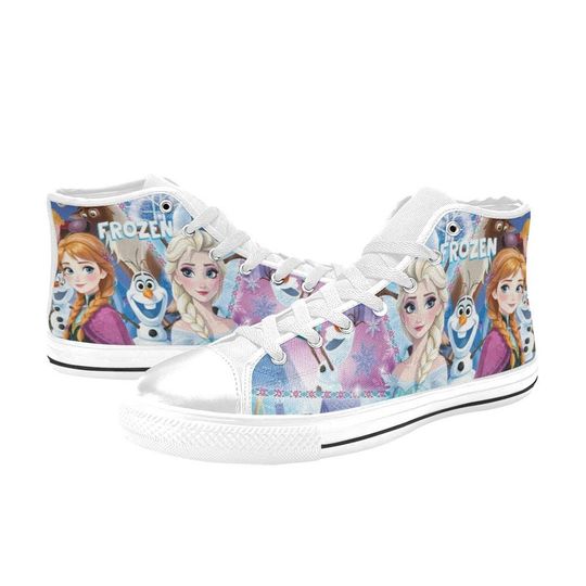 Discover High Top Sneakers Canvas  Custom Frozen Sneakers Casual